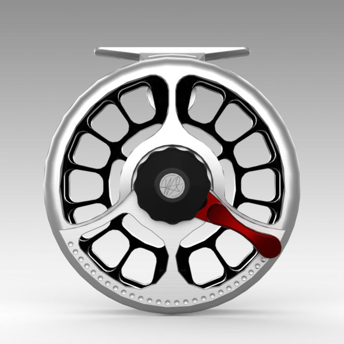 Fly reel close-up showing drag lever motion and how it delivers precise, consistent drag control.