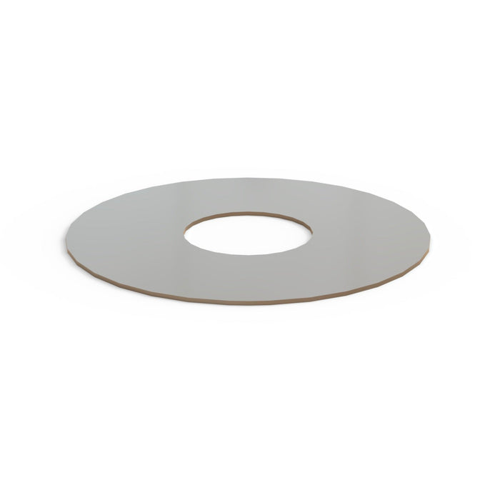 Stainless surface disc highlighted as a non-abrasive clutch assembly component, providing a consistent contact surface for the carbon friction disc while isolating it from the aluminum frame.