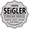 SEIGLER FISHING REELS SCALLOP LOGO- MADE IN THE USA- OUR WORD IS OUR GUARANTEE- LOCAL BUSINESS- DESIGNED- MACHINED- ASSEMBLED- VIRGINIA BEACH, VA- VIRGINIA MADE- BUY LOCAL- WES SEIGLER OWNER FOUNDER- MADE IN VIRGINIA BY VIRGINIANS 
