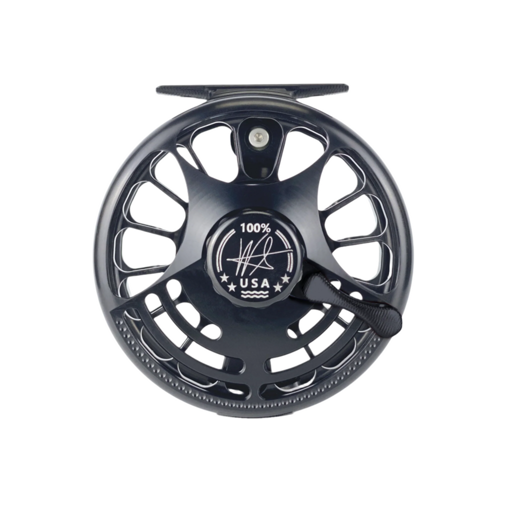 Black on Black Fly Fishing Reel: Embodying Simplicity and Sophistication in Design for the Discerning Angler.