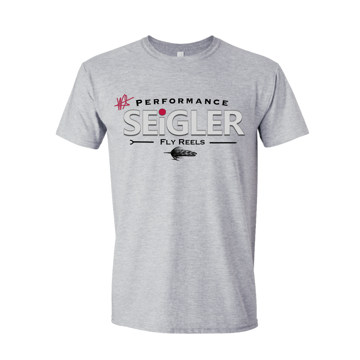 Seigler Fly Reel Short Sleeve T-Shirt S / Heather Grey